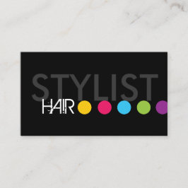 Tarjeta de visita intrépida del estilista