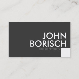 Tarjeta de visita intrépida minimalista del blanc