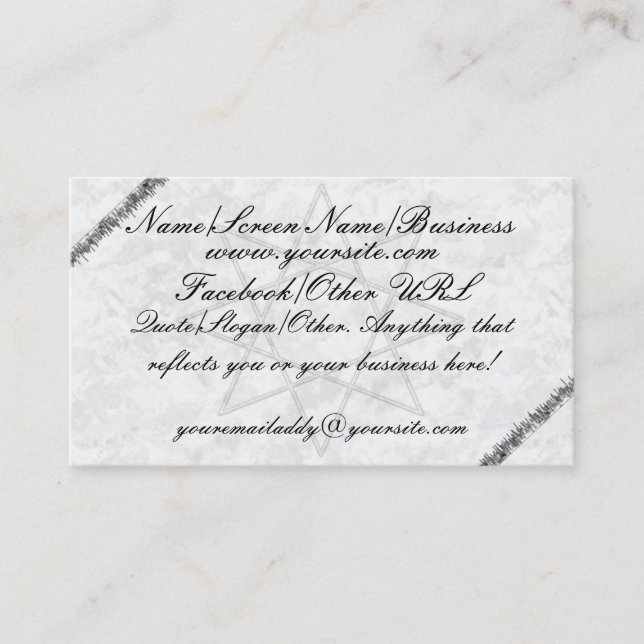 Tarjeta De Visita Introducción del gris de Octogram (Anverso)