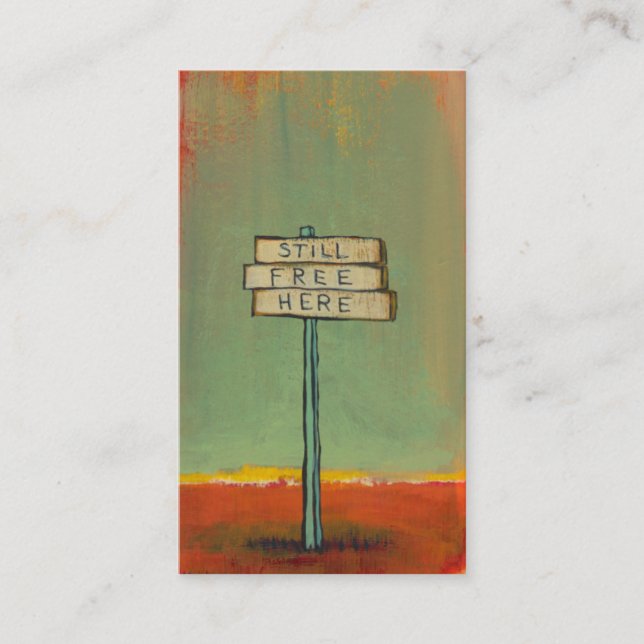 Tarjeta De Visita Inventor libre del activista del pensador del (Anverso)