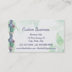 Tarjeta De Visita Invernadero de plantas acuáticas