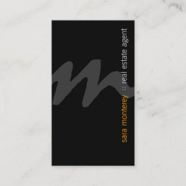 Tarjeta De Visita Inversión en negrita Monograma