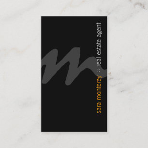 Tarjeta De Visita Inversión en negrita Monograma