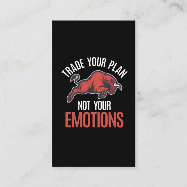 Tarjeta De Visita Inversionista del bursátil en el día de las cotiza (Anverso)