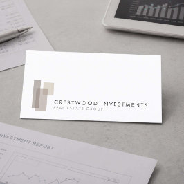 Tarjeta De Visita Inversionista Inmobiliario Moderno