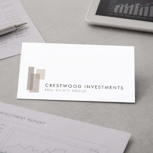 Tarjeta De Visita Inversionista Inmobiliario Moderno