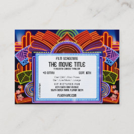 Tarjeta De Visita Investigación de la película del cine de la carpa