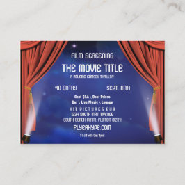 Tarjeta De Visita Investigación de la película del cine de la etapa