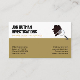 Tarjeta De Visita Investigación privada Detective Profesional