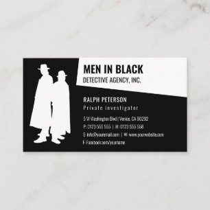Tarjeta De Visita Investigaciones privadas   Detective Profesional