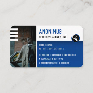 Tarjeta De Visita Investigaciones privadas   Detective Profesional