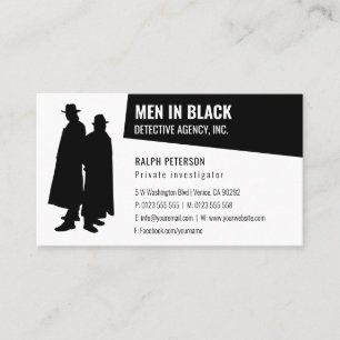 Tarjeta De Visita Investigaciones privadas   Detective Professional