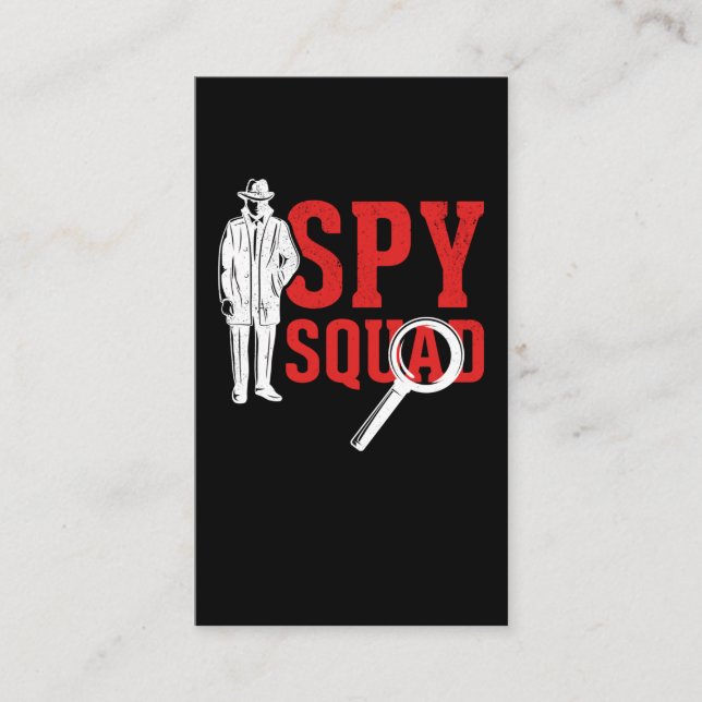 Tarjeta De Visita Investigador divertido de detectives de hobby amig (Anverso)