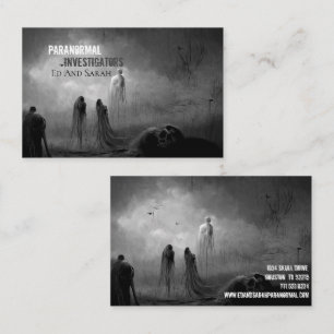 Tarjeta De Visita Investigador paranormal Apocalipsis