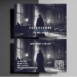 Tarjeta De Visita Investigador paranormal Fantasma embrujada