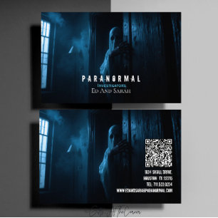 Tarjeta De Visita Investigador paranormal Fantasma embrujada