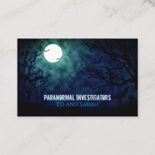 Tarjeta De Visita Investigador paranormal La edición fría de luna ll