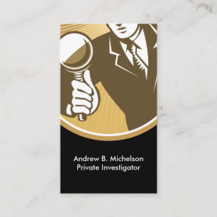 Tarjeta De Visita Investigador privado bilateral