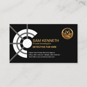 Tarjeta De Visita Investigador privado del ámbito de aplicación de