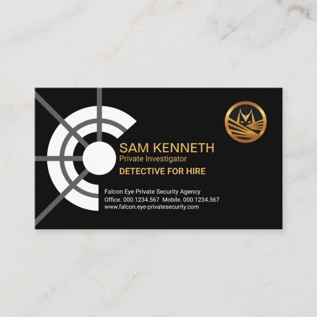 Tarjeta De Visita Investigador privado del ámbito de aplicación de l (Anverso)