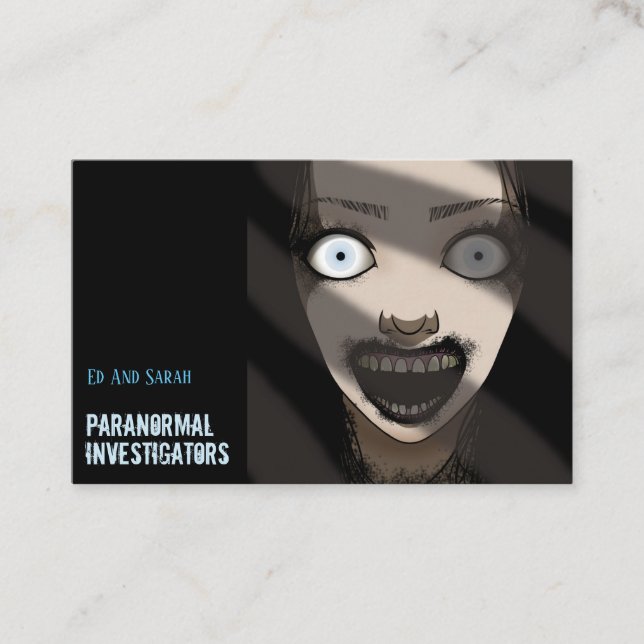 Tarjeta De Visita Investigadores paranormales La Dama Espinosa (Anverso)