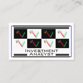 Tarjeta De Visita Investment Analyst Money Management Strategy Pro