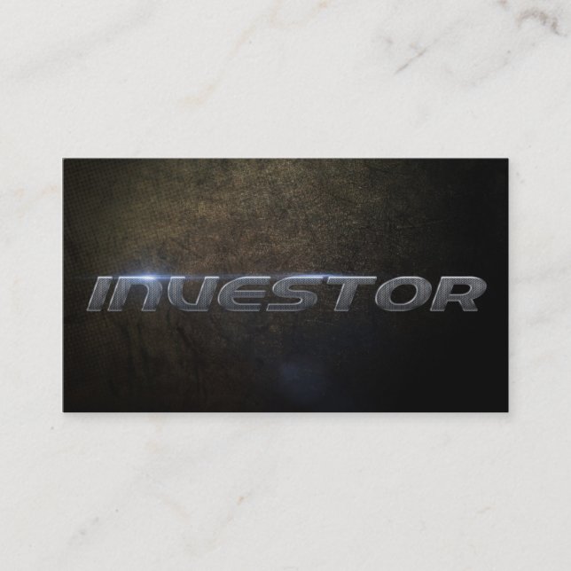 Tarjeta De Visita Investor business card (Anverso)