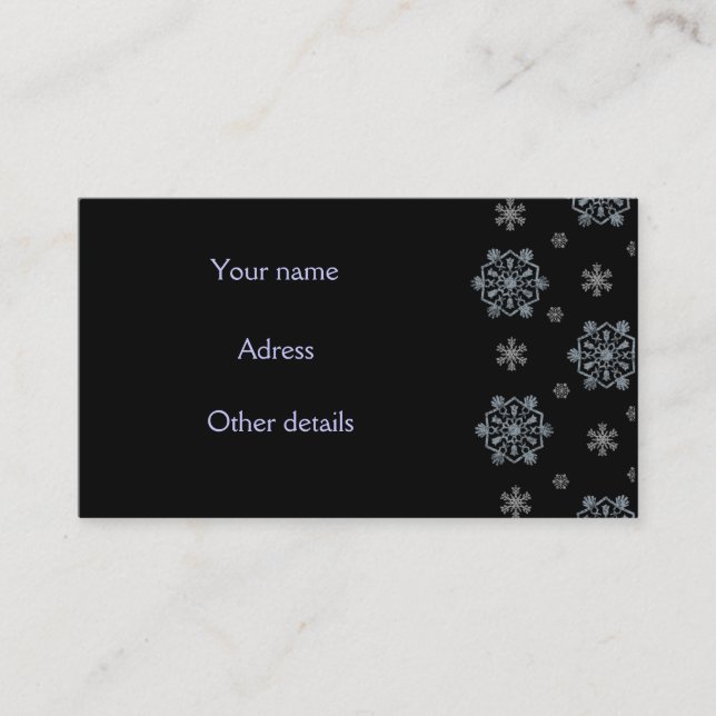 Tarjeta De Visita Invierno (Anverso)