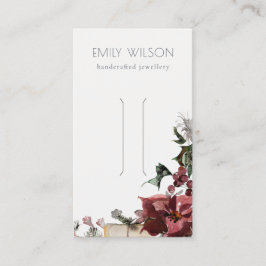 Tarjeta De Visita Invierno cálido Festiage Foliage Bow Clip de pelo