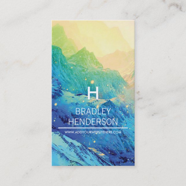 Tarjeta De Visita Invierno personalizado (Anverso)