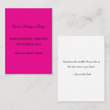 ¡invitación de embarazo!