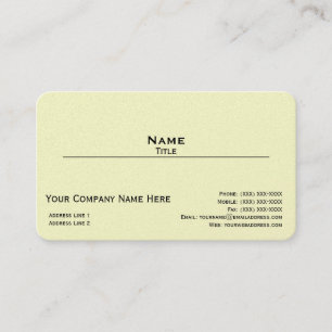 Tarjeta de visita iridiscente del final de la