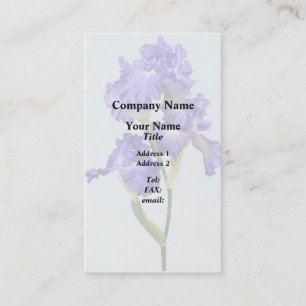 Tarjeta De Visita Iris Triple Púrpura