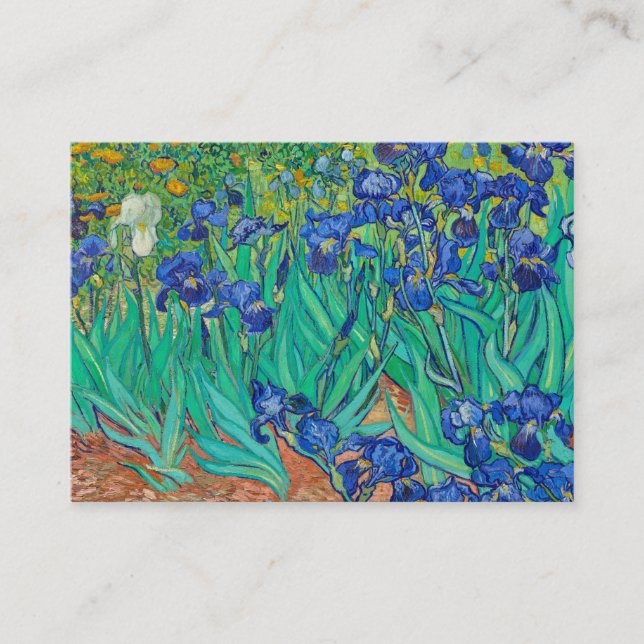 Tarjeta De Visita Irises, 1889 por Vincent van Gogh (Anverso)