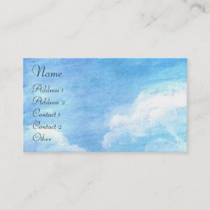 Tarjeta De Visita IRISES EN TOSCANA / Campo verde de flores púrpura