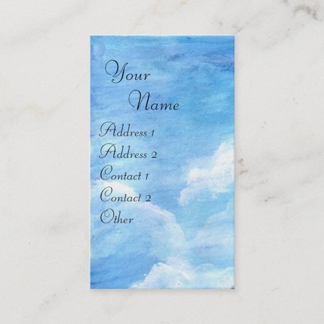 TARJETA DE VISITA IRISES EN TUSCANIA (Anverso)