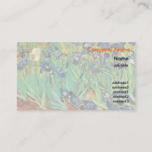 Tarjeta De Visita Irises, Vincent van Gogh