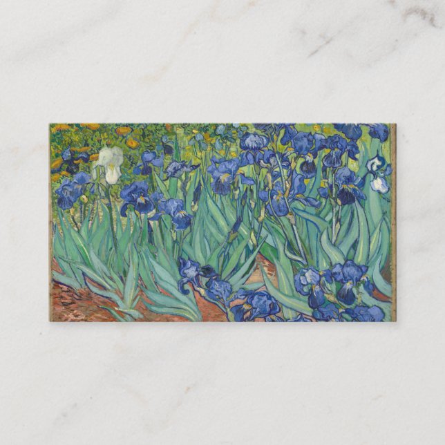 Tarjeta De Visita Irises Vincent Van Gogh (Anverso)