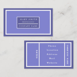 Tarjeta De Visita Irlandés azul moderno simple