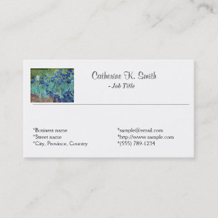 Tarjeta De Visita Irlandeses florales de época Vincent van Gogh