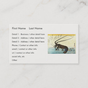 Tarjeta De Visita Isebi & Ebi - Langostinos (langosta espinosa) y ca