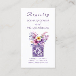 Tarjeta De Visita Isla de las Acuarelas Romance-Registry-Honeymoon