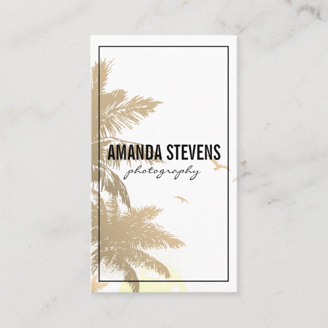 Tarjeta De Visita Isla Tropical (Anverso)