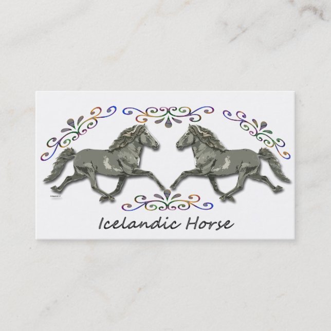 Tarjeta De Visita Islandés del vintage (Anverso)