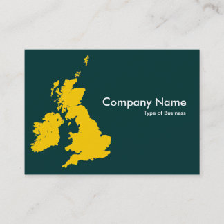 Tarjeta De Visita Islas Británicas - Amber y Dark Green (00333)
