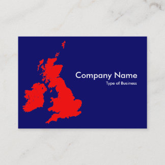 Tarjeta De Visita Islas Británicas - Azul rojo y oscuro (000066)