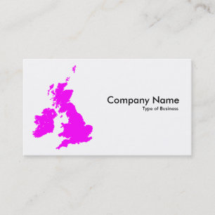 Tarjeta De Visita Islas Británicas - Magenta