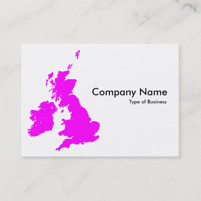 Tarjeta De Visita Islas Británicas - Magenta (Anverso)