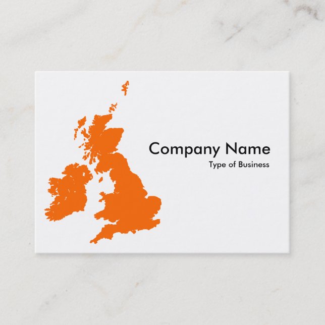 Tarjeta De Visita Islas Británicas - Naranja (Anverso)