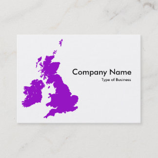 Tarjeta De Visita Islas Británicas - Púrpura